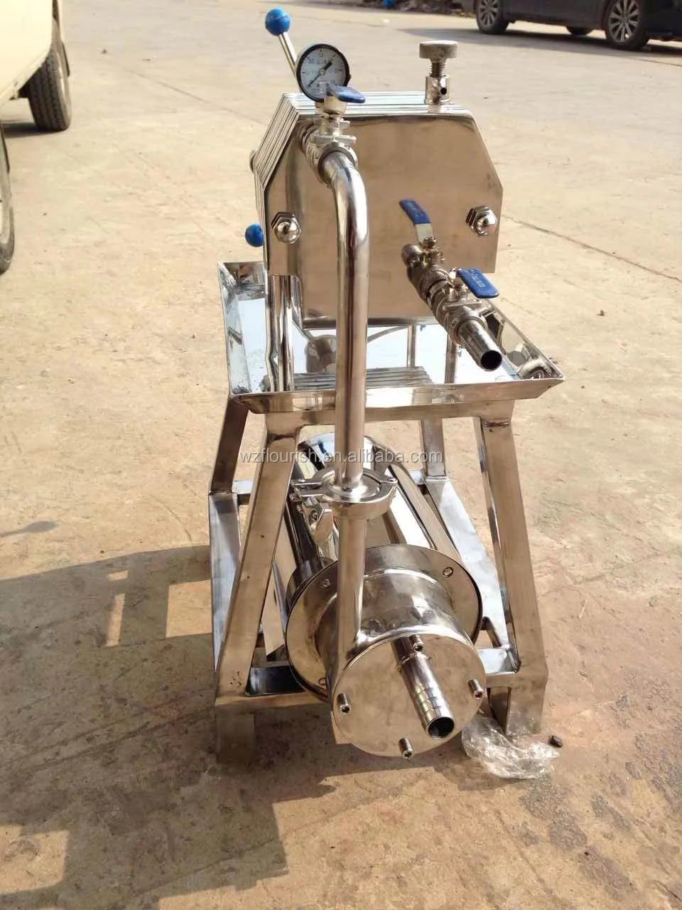 Stainless steel Beer plate and frame press filter(PP filter paper)