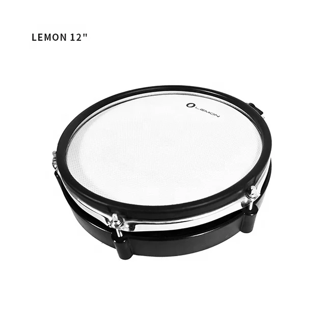 

Lemon wooden drum pad 12" Dual zone mesh head for electronic drum digital drum