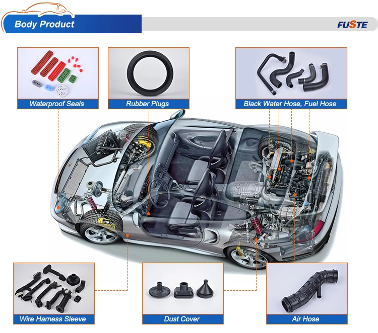 Flexible High Pressure Smooth Rubber Air Water Hose For Auto