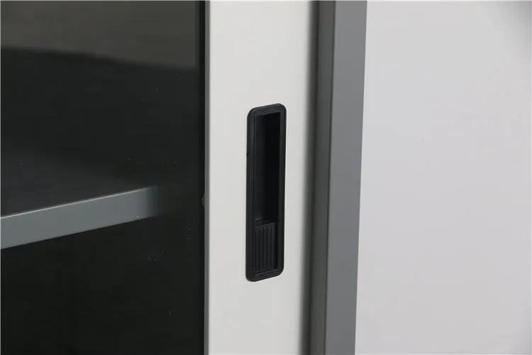 Fireproof Self Assemble sliding door filling glass cabinet