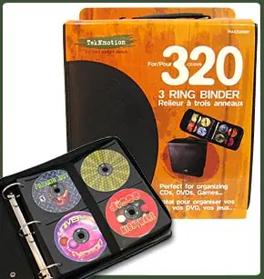 
TekNmotion 320 DVD 3 Ring Binder 
