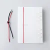 clear transparent pp loose-leaf b5 small plastic refillable 6 ring binder with elastic band