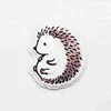 Heat transfer embroidery patch/ Hedgehogs roll into balls embroidery patch