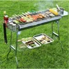 Best Selling Outdoor Portable Folding Thicken Charcoal BBQ Grill With Stainless Steel Mesh