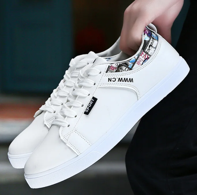 

New design factory wholesale men shoes custom casual man fashion Student personality leisure high top design breathable sneaker, Picture