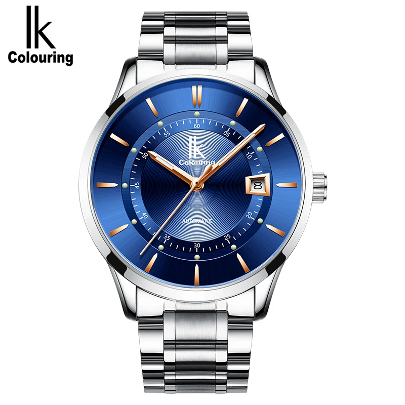 

IK colouring K007 Men Automatic Mechanical Watch Stainless Steel Band Male Wrist Watch