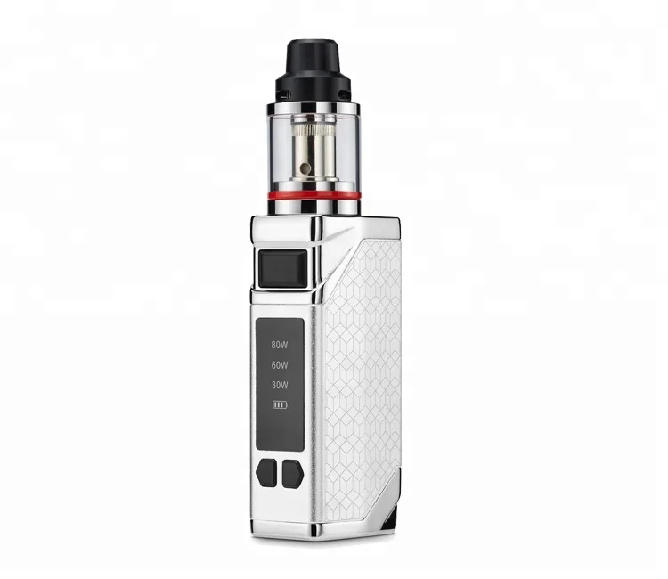 

e cigarette china Vapour,80w Vape Kit, Rechargeable Battery Top Airflow LED Indicator E Cig vaper, Black;red;sliver