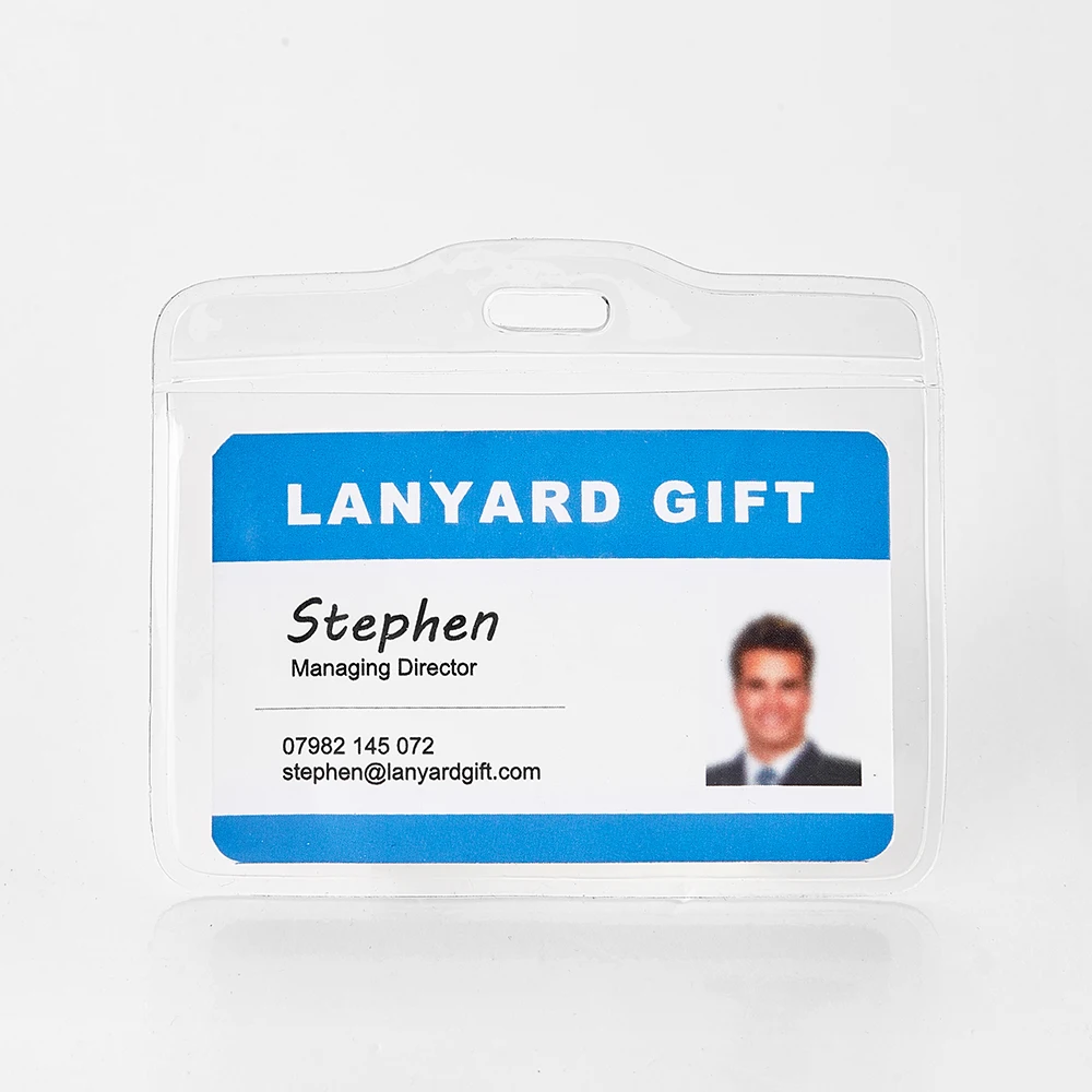 clear plastic id badge card holders for conference