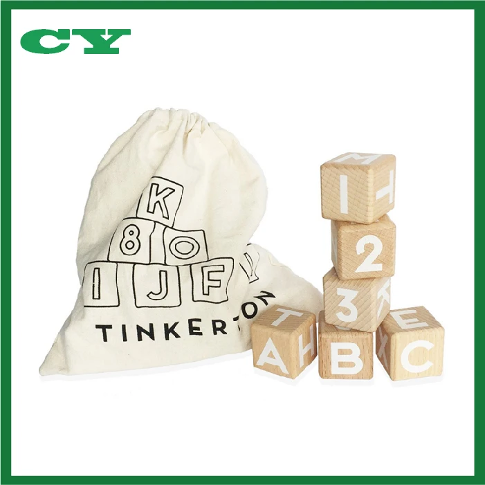 wooden letter and number blocks