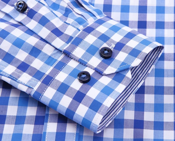 
custom pattern and material causal design cotton plaid mens shirts 
