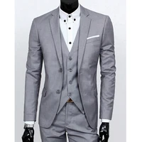 

Spring big suit four seasons men's suit three-piece body repair wedding dress best man suit