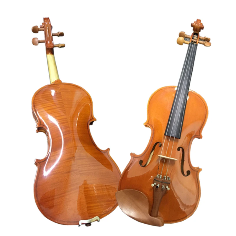 

Wholesale cheap price flame maple skin 4/4 stradivari violin with jujubewood accessories