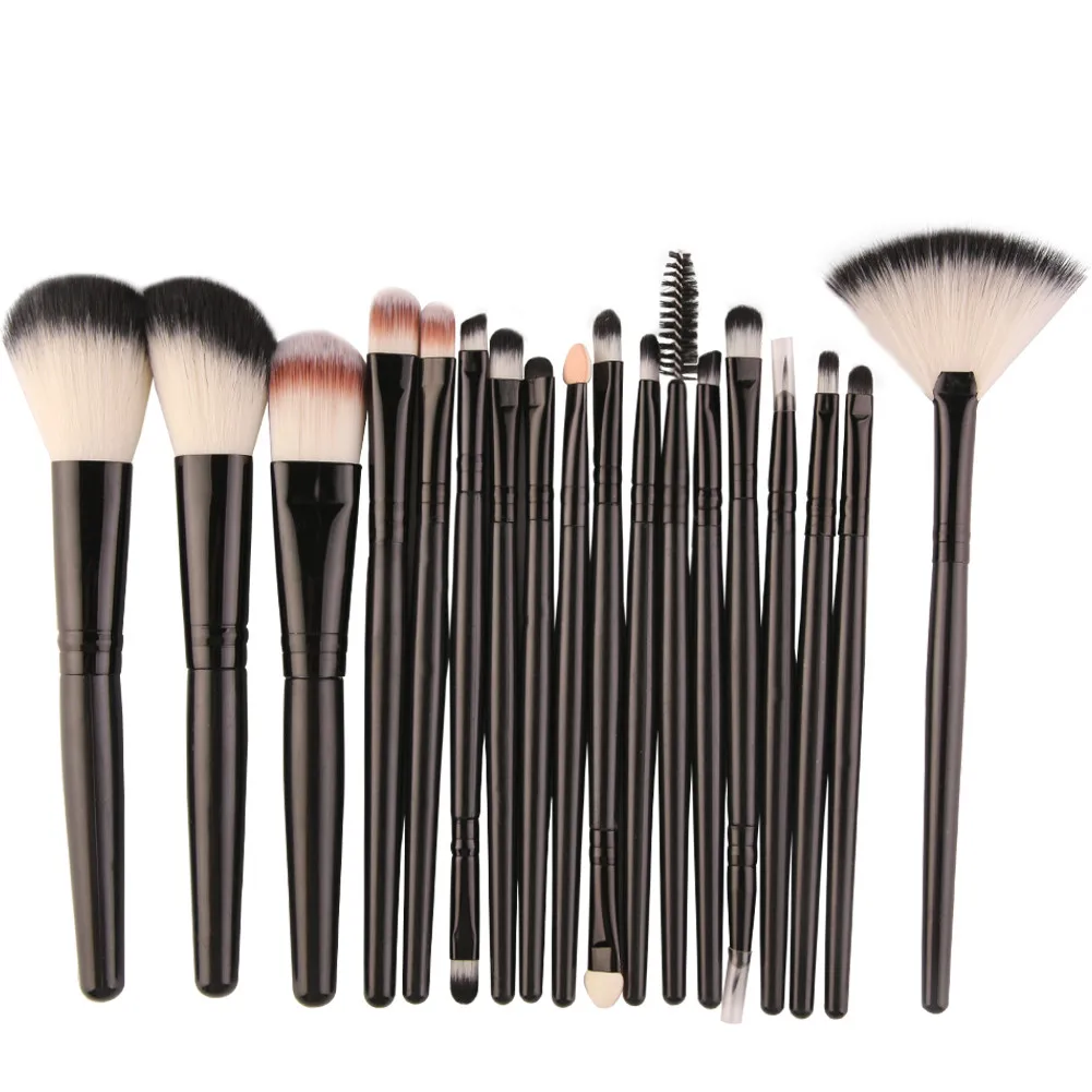 

18 Pcs Gold Black Makeup Brushes Set Eye Shadow Foundation Eyeliner Eyelash Lip Make Up Brush for Cosmetic Beauty DropShipping