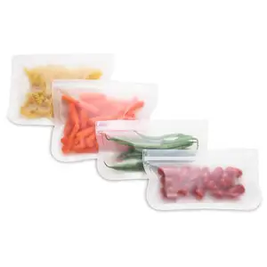 Image of Oem reusable eco friendly peva plastic ziplock sandwich snack food storage bag