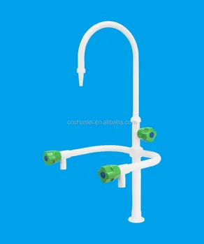 Three Way Laboratory Water Tap Faucet With Pp Handle And Bubble Three Way Laboratory Water Tap Faucet With Pp Handle And Bubble