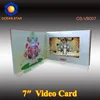 7" promotional video card LCD screen greeting video cards