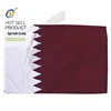Wholesale new design big size knitted polyester qatar flag