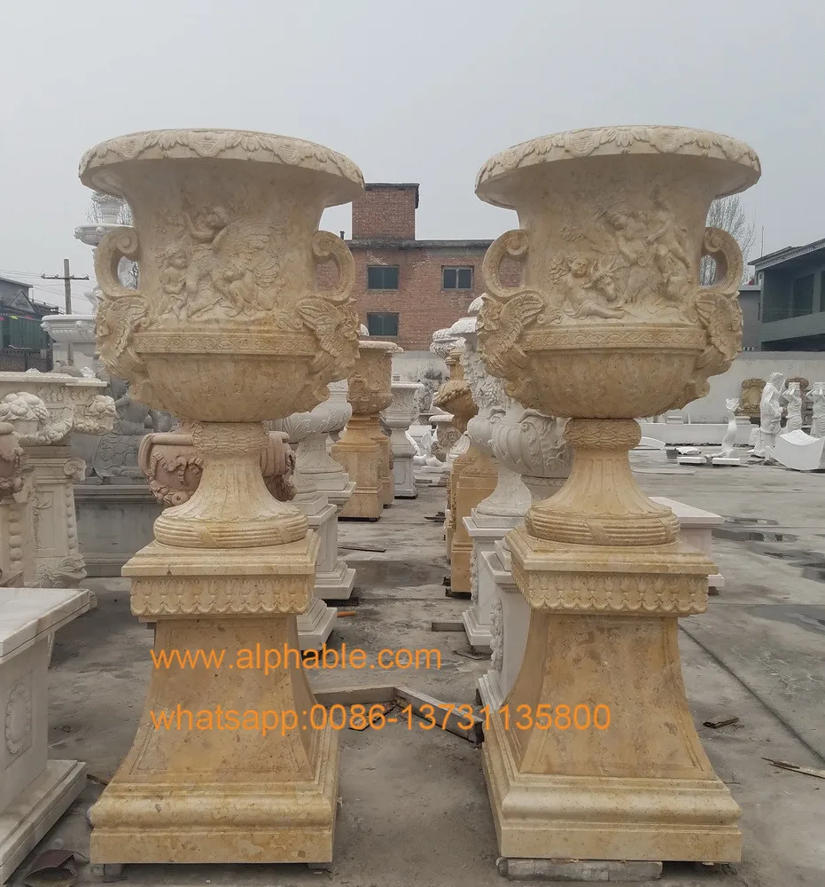 Wholesale Natural Stone Outdoor Garden Marble Vase Buy Large