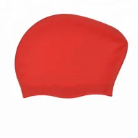 

Bulk Sale Custom Printed Silicone Swim Cap Long Hair