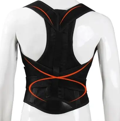 

Free Sample Good full Back Posture Corrector For Men Women, Black,grey