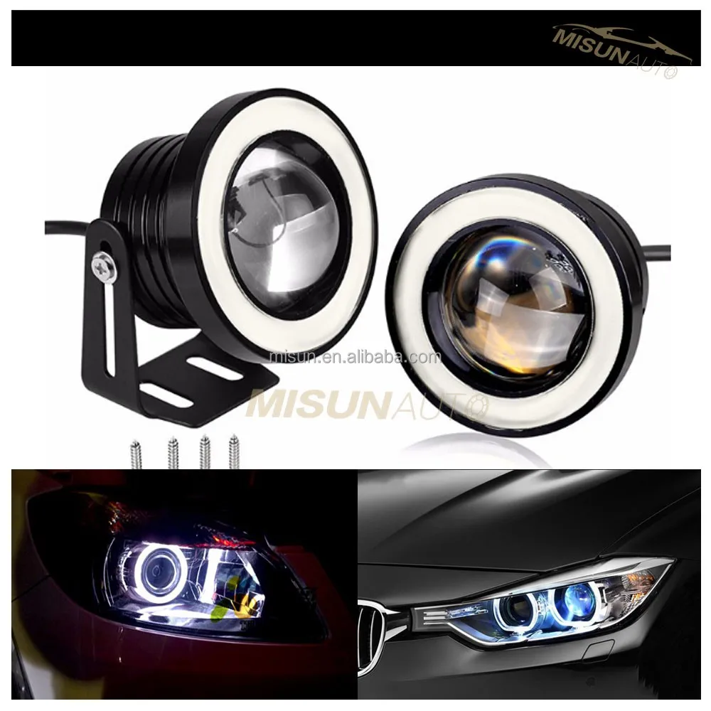 20w 2.5 Inch Projector Led Fog Lights Cob Led Halo Angel Eyes For Car
