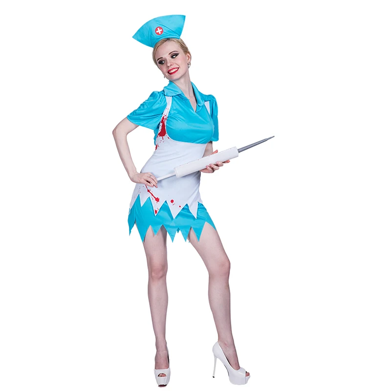 Sexy Fancy Dress Girls Bloody Nurse Zombie Halloween Cosplay Costumes For Adults Women Buy