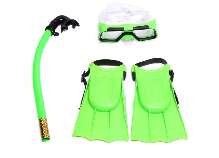 Kids Children Swimming Swim Dive Diving Scuba Goggles Glass Mask Snorkel Set // 