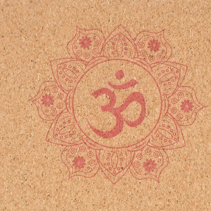 hot yoga mat custom design and logo organic eco cork yoga mat