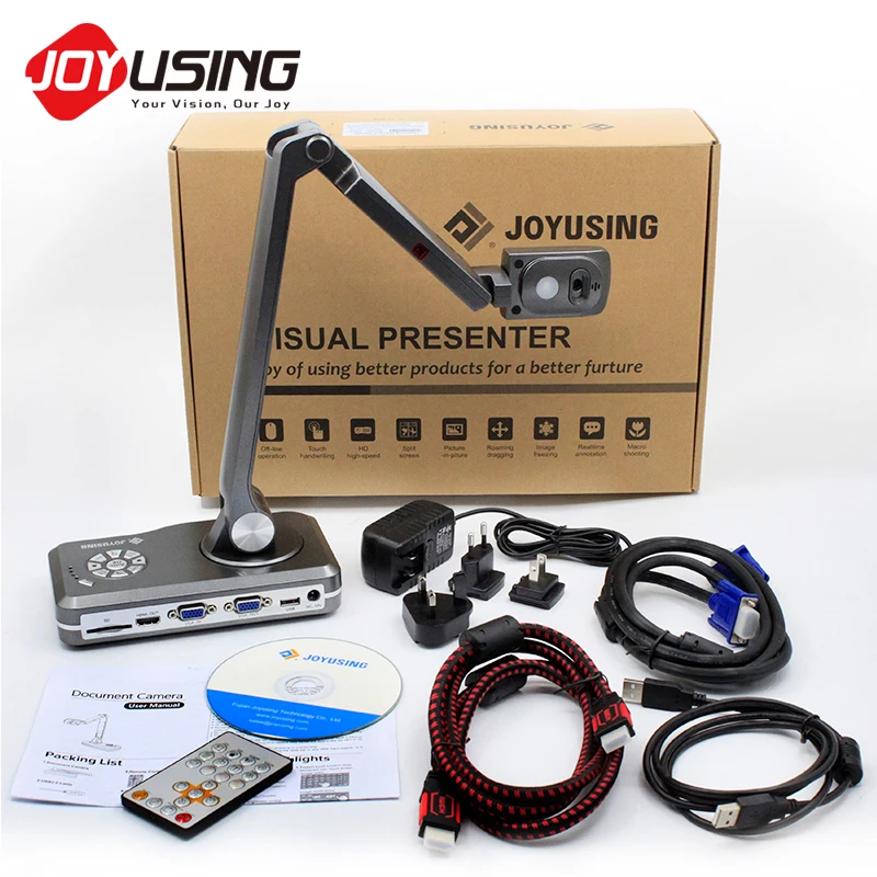 
Joyusing V500 Compatible With HDMI VGA USB Interface High Resolution Classroom Document Camera 