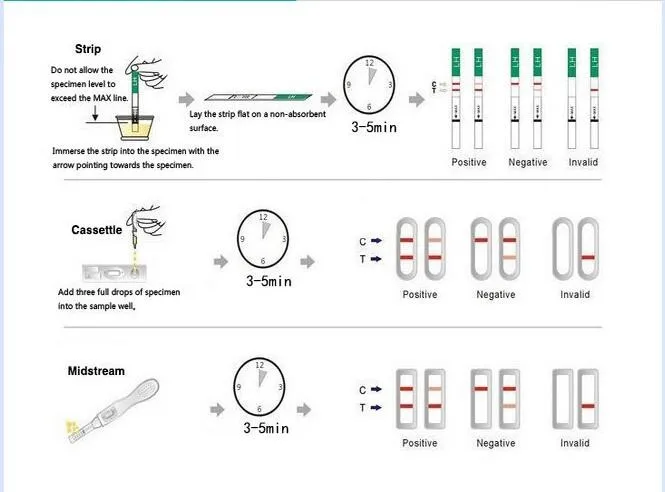 Pregnancy Test HCG Urine Midstream 6.0mm Test Pen