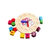 Funny educational wooden early learning centre clock toys for kids