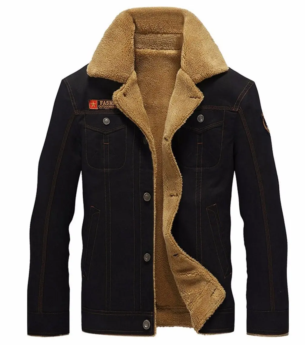 YY-qianqian Mens Winter Fashion Thicken Fleece Sherpa Lined Zipper Hoodie Sweatshirt Jacket