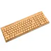 Mini wireless computer bamboo wood new style arabic keyboard for student