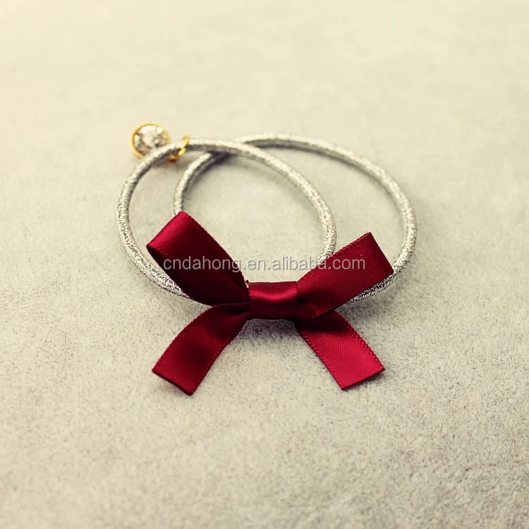 Fast Fashion Retro Custom No Crease Hair Ties Elastic Ponytail