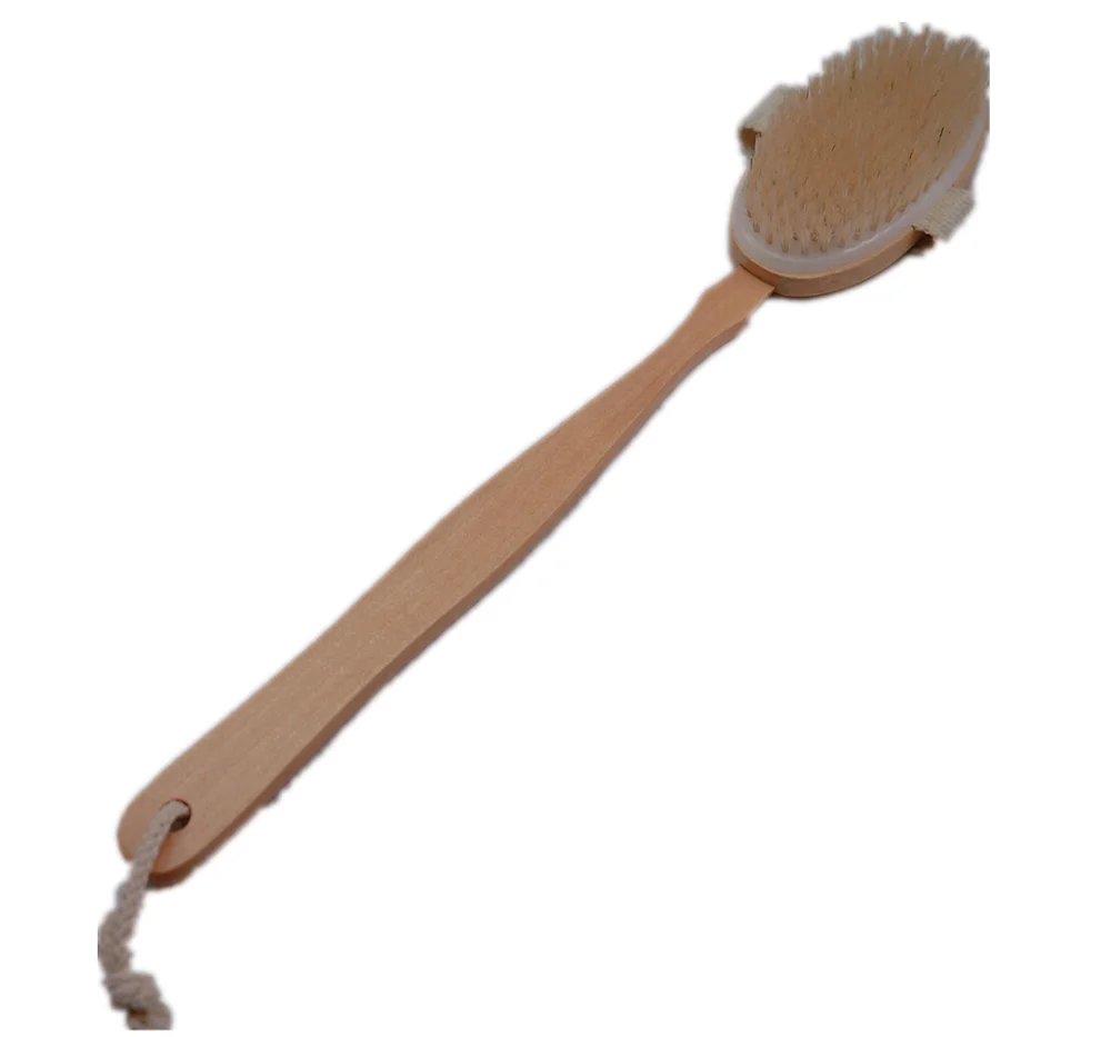 

Wooden Long Handle Bath Natural Brush, Customized