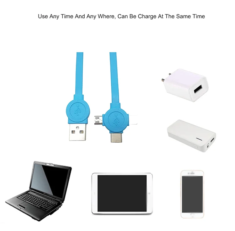 3 In 1 Retractable Micro Usb Charging Cable Type-C 8 Pin Type C Charging Data Sync Tpe Cable For Phone - ANKUX.COM