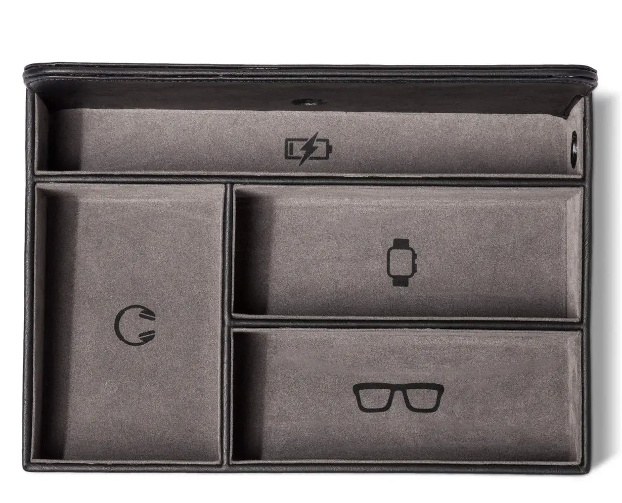 
Recycled office stationery leather pu desk organizer for home sundries 