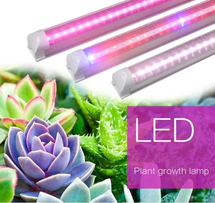 Indoor lamp creative design acrylic led cool tube t8 full spectrum led grow light  fixture