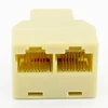 SOCKET RJ-45 Splitter Adapter Connector Ethernet Network Adapter RJ45 Splitter Cable CAT5 CAT6 LAN 8P8C Modular Plug For Laptop