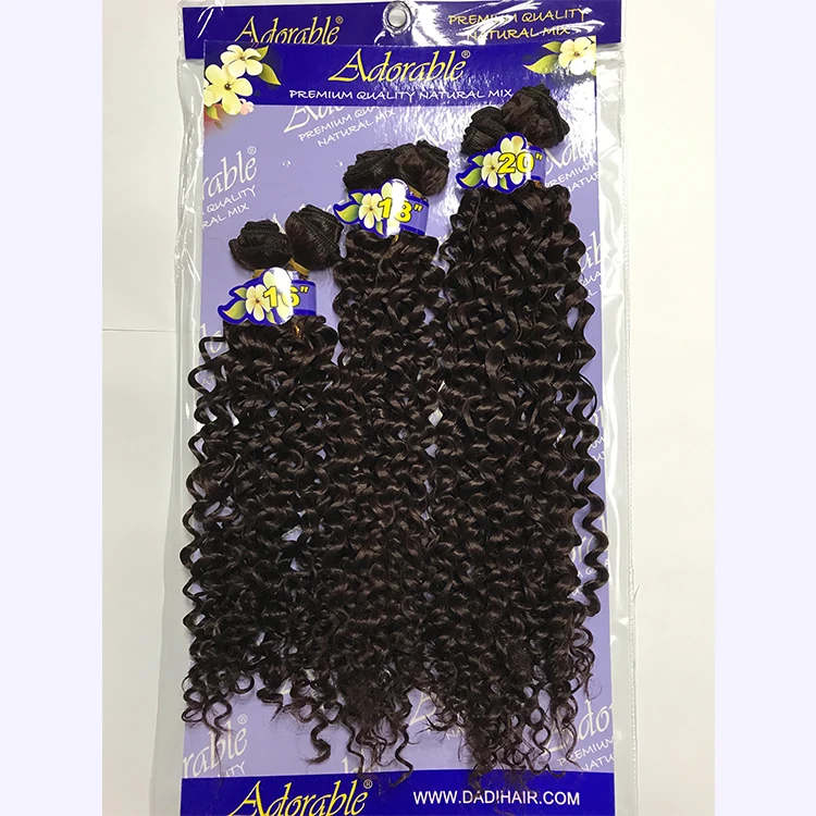 

China best factory wholesale synthetic fiber hair fashion source bulk Water wave 6pcs 4#