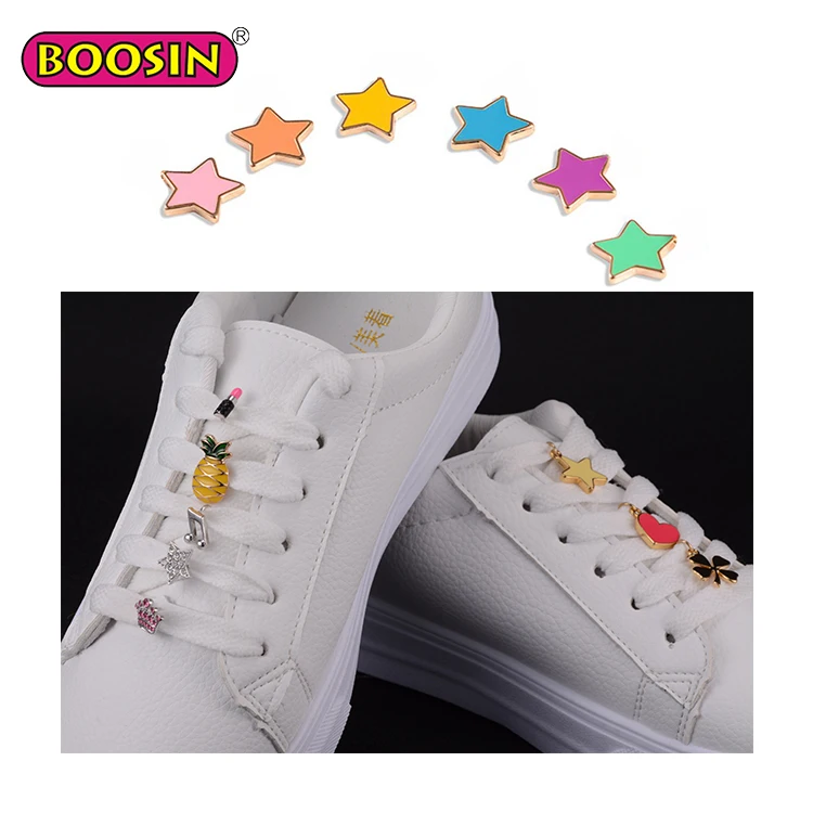 Factory Wholesale Shoe Decoration Accessories Metal Enamel Custom
