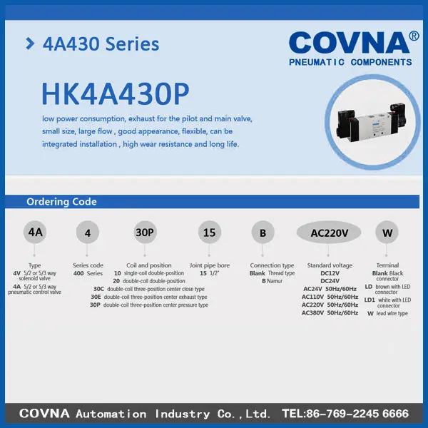 COVNA HK4V430P air pressure relief valve