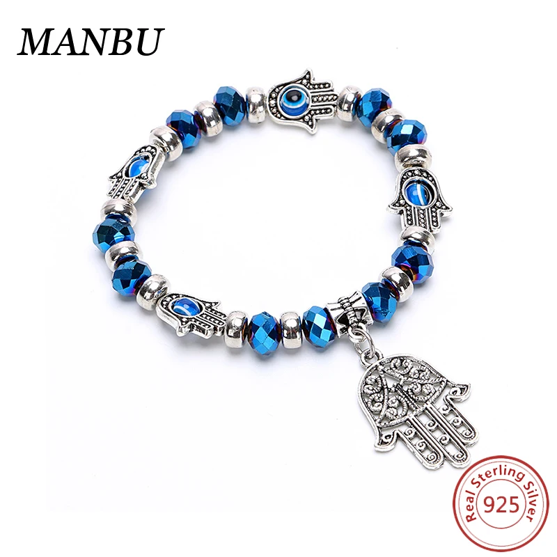 

High Fashion hand beads hamsa bracelet men jewelry, Colorful