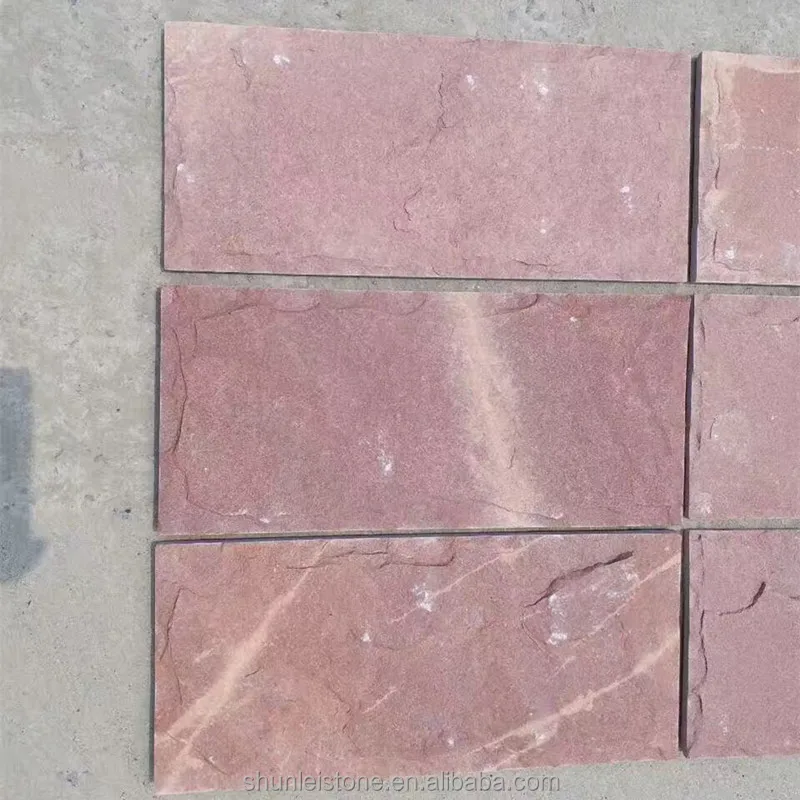 
Natural pink Quartzite Mushroom Stone for Building Materials 