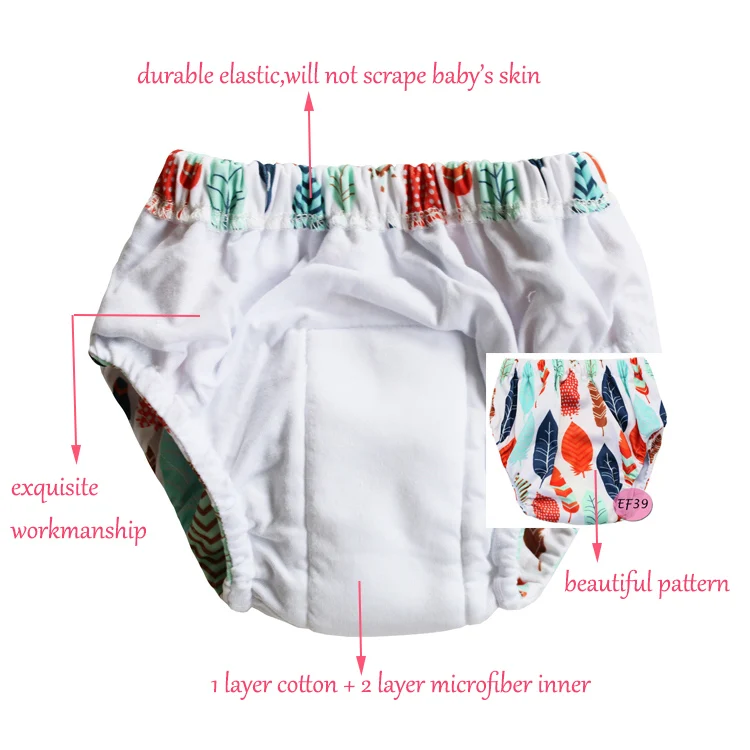 Happyflute High Quality 100 Cotton Washable Reusable Potty Training