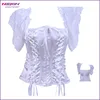 2015 Wedding Dress Factory Outlet White Lace Western Corset Tops