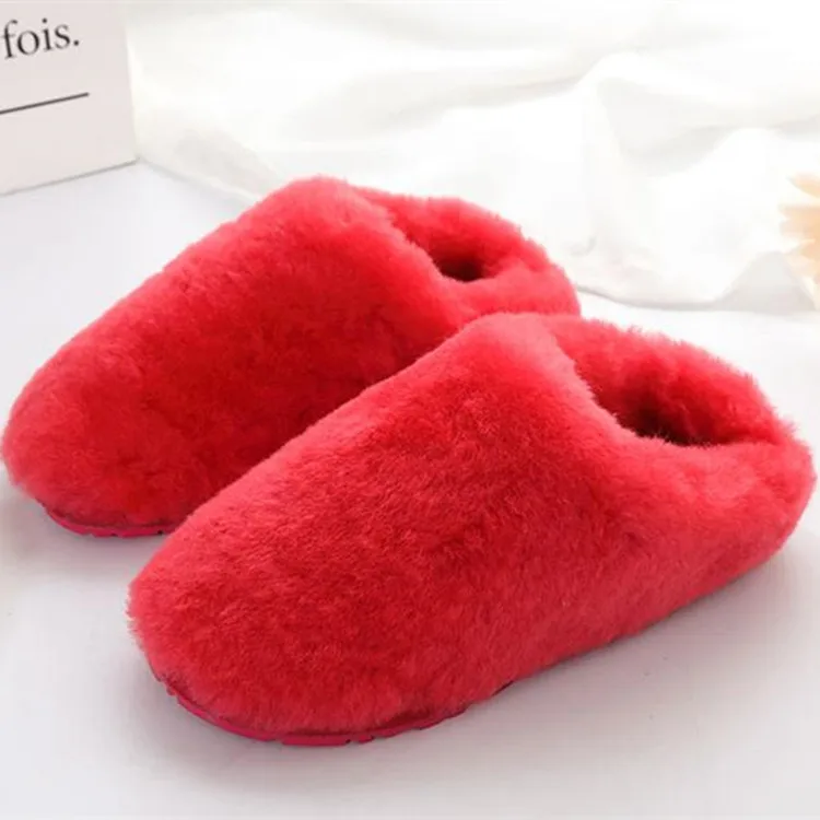High Quality Sheepskin Cute Winter Slippers Women Buy Sheepskin