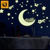 Custom Die Cut Night Glow Wall Sticker, glowing stars sticker in dark