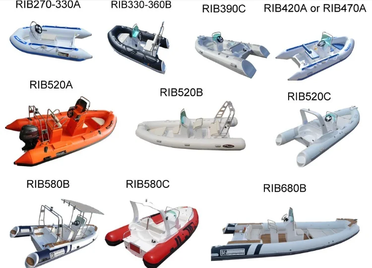Hypalon or PVC rib inflatable boats and best sales customized kayak boats