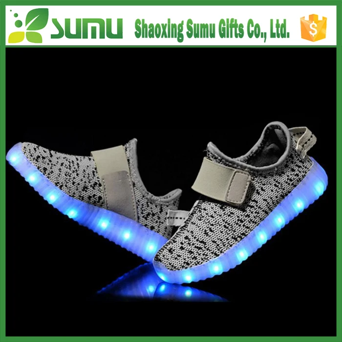 2016 New Style Colorful Running Sport/Casual Changeable Color light up kids led shoes